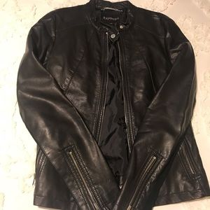 • Express • Black Leather Jacket